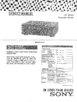Sony STR-D2020 - Service Manual 